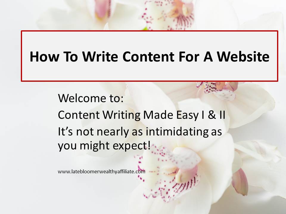 How To Write Content For A Website