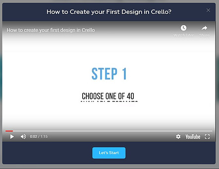 How To Create Your first Design In Crello