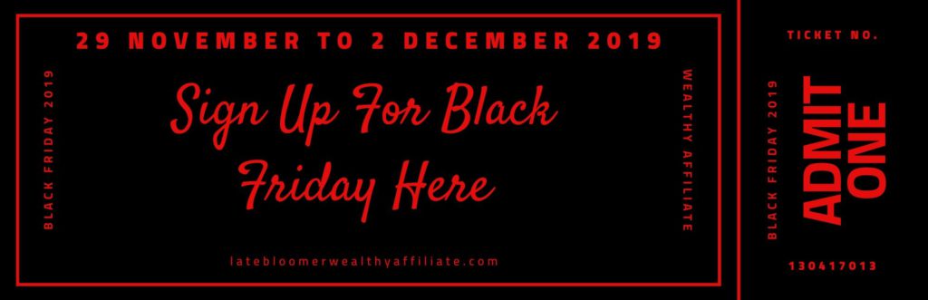 Your Black Friday Ticket